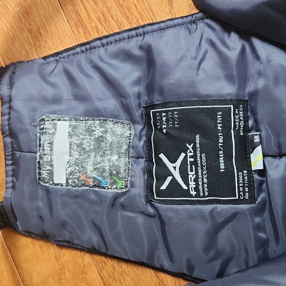 Arctix 4T Black Snow Bibs Ski Snowboard Winter Insulated Reinforced - Picture 7 of 8